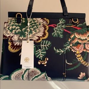 Tory Burch Block T Printed Satchel Bag